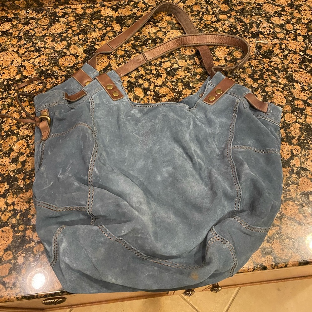 Lucky brand beautiful blue suede.